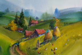 Картины молдавского художника, как «запах пирогов под виноградником, за столом ностальгии»